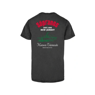 Afbeelding van Merchcode Sopranos Nuevo Vesuvio Tshirt print, Heren, Maat: Small, Black