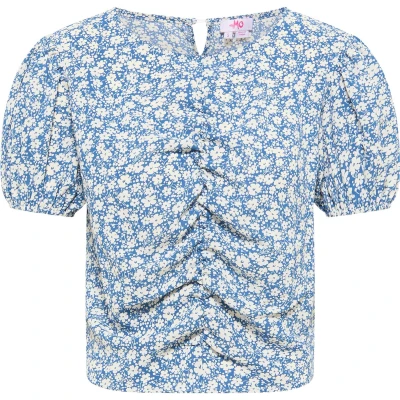 Afbeelding van MYMO Top blauw / wit