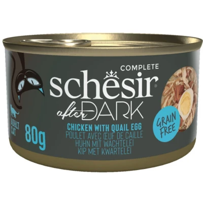 Afbeelding van 12x Schesir After Dark Bouillon Kip &amp; Kwartelei 80 gr