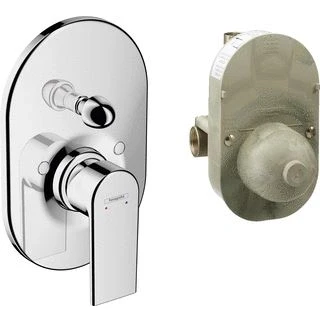 Afbeelding van hansgrohe vernis shape a ngreeps inbouw badmengkraan set chroom 71472000