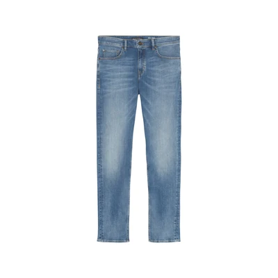 Afbeelding van Marc O&#039;Polo Modell SJÖBO Shaped IN LÄSSIGER Crosshatch Struktur Slim fit jeans, Heren, Maat: 31x30, Authentic mid