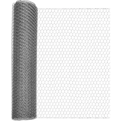 Afbeelding van Windhager Vlechtwerk voor kleine dieren, zeshoekig vlechtwerk, draadhek hazen en kippen, dakgootafdekking, maaswijdte 25 mm, 10 x 0,5 m 0,7 70024