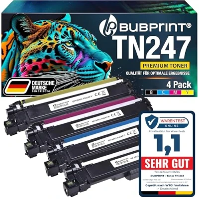 Afbeelding van Bubprint TN 247 compatibel als vervanging voor toner Brother 243CMYK TN247 MFC L3750CDW DCP L3550CDW L3770CDW HL L3210CW L3230CDW L3510CDW L3270CDW L3710CW L3730