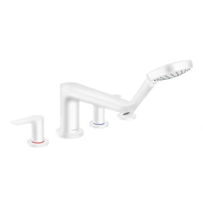 Afbeelding van Hansgrohe Talis E 4 gats badrandmengkraan afbouwdeel Mat