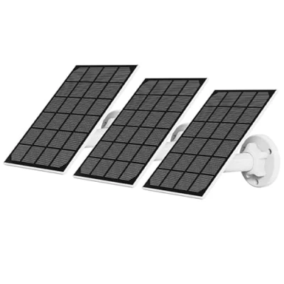 Afbeelding van NIVIAN Zonnepaneel voor IP beveiligings en bewakingscamera&#039;s met accu, compatibel Ezviz C3A BC1C, geschikt buiten, IP65, micro USB stekker, DC 5 V 3 W, kabel meter (3)