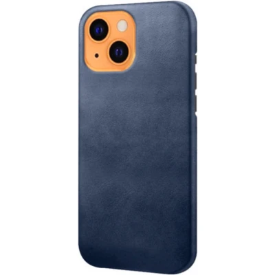Afbeelding van Casecentive Leren Back case iPhone 14 Plus blauw