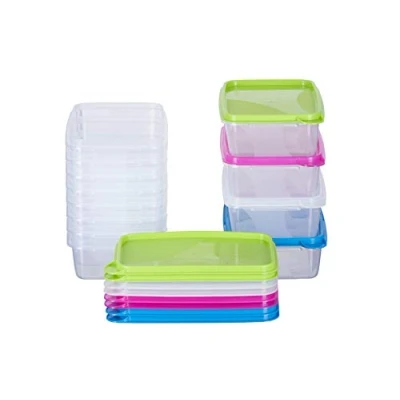 Afbeelding van MiraHome Set van 6 rechthoekige voorraaddozen 2 liter 23 x 15 7,5 cm