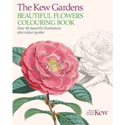 Afbeelding van The Kew Gardens Beautiful Flowers Colouring Book: Over 40 Illustrations Plus Colour Guides