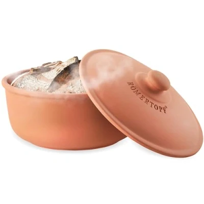 Afbeelding van Römertopf 252 05 Broodbakpan van Naurton voor een natuurlijke bakervaring, broodbakvorm Ø 23,0 cm,terracotta