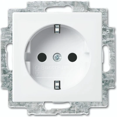 Afbeelding van Busch Jaeger Balance SI inbouw stopcontact met randaarde 20 EUCR 914