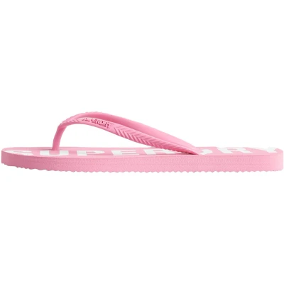 Afbeelding van Superdry CODE CORE Teenslippers, Dames, Maat: 36 37, Marne pink optic Rubber/ textiel
