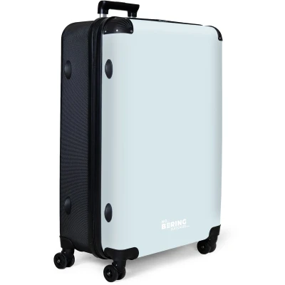 Afbeelding van NoBoringSuitcases.com® Koffer groot Reiskoffer lichtgewicht Licht blauw Effen Rolkoffer met 4 wielen Grote trolley XL 98 liter bagage