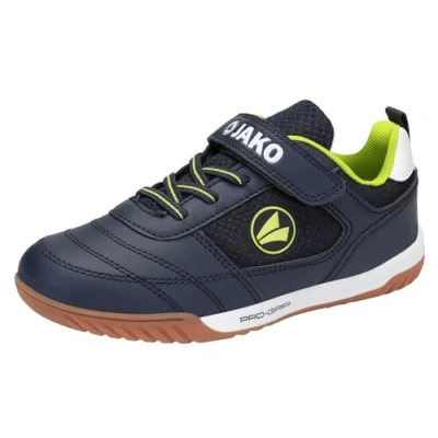 Afbeelding van JAKO SH Winger EV Unisex Trainingsschoen voor kinderen, Maat: 33, Dark navy/lime Imitatieleer/ textiel