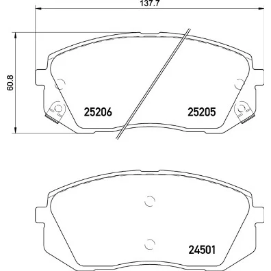 Afbeelding van Brembo Remblokset P 30 093