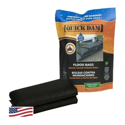 Afbeelding van Quick Dam QD1224 2 water geactiveerde vloed zakken 2/Pack, zwart