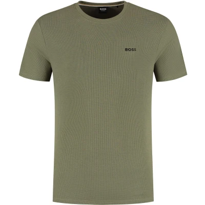 Afbeelding van BOSS Waffle Pyjamashirt, Heren, Maat: Small, Open green