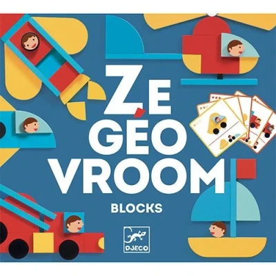 Afbeelding van Djeco bouwset ze geo vroum blocks