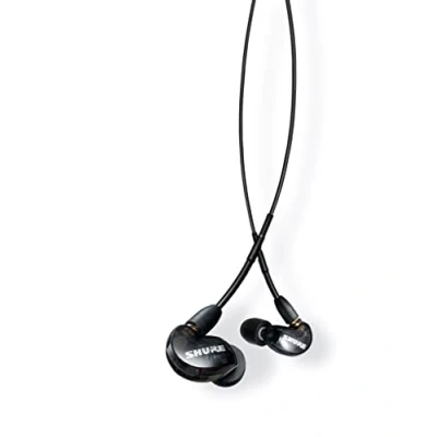 Afbeelding van Shure SE215 K, In ear hoofdtelefoon/oordopjes, zwart, premium, geluidsisolatie, ruisonderdrukking, één driver, verwisselbare kabel, dynamische bas