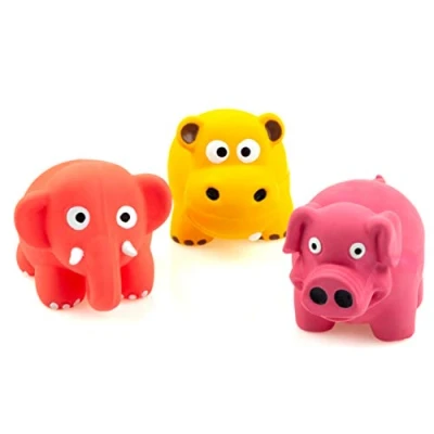 Afbeelding van Chiwava 3 verpakkingen van 3,1 inch puppy latex, knijpspeelgoed, een aantrekkelijk huisdier, plaats interactief spel voor kleine honden in bijpassende kleur