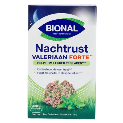 Afbeelding van 3x Bional Nachtrust Valeriaan Forte 60 capsules
