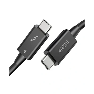 Afbeelding van Anker Thunderbolt 4 kabel van 70 cm, ondersteunt 8K beeld/40 Gbps dataoverdracht/100 W/USB C oplaadkabel, voor MacBooks, iPad Pro, hub, dock en meer met USB (Intel gecertificeerd)