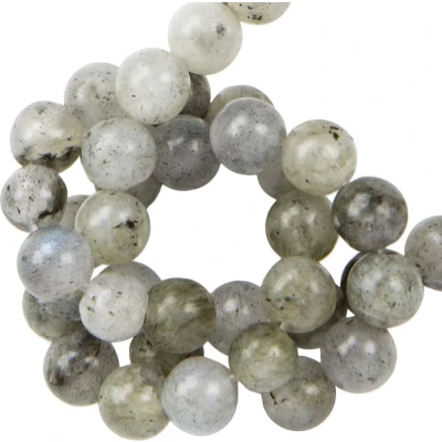 Afbeelding van Labradoriet Kralen (8 mm) Light Grey (45 stuks) voor Sieraden Dreambeads