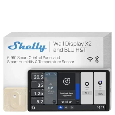 Afbeelding van Shelly Wall Display X2 Silver+ BLU H&amp;T Ivory (bundle)