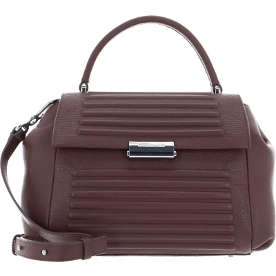 Afbeelding van MANDARINA DUCK Leren Handtas Schoudertas I Con Handbag Balsamic Oud roze