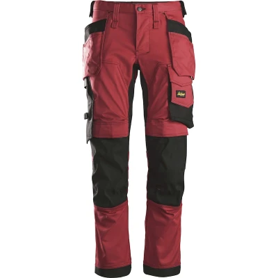 Afbeelding van Snicker 6241 AllroundWork Stretch Werkbroek met Holsterpockets Chili Rood 052
