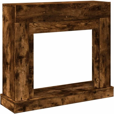 Afbeelding van vidaXL Haardombouw 100x30x87,5 cm bewerkt hout gerookt eikenkleurig