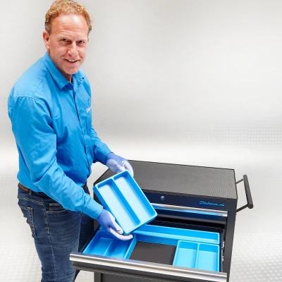 Afbeelding van Datona® Vakverdeling met 2 compartimenten 25 stuks Blauw