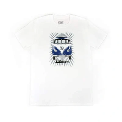 Afbeelding van BRISA VW Collection Volkswagen T1 Bus Transporter T shirt Uniseks (XXL) Samba Strepen/Blauw&amp;Wit