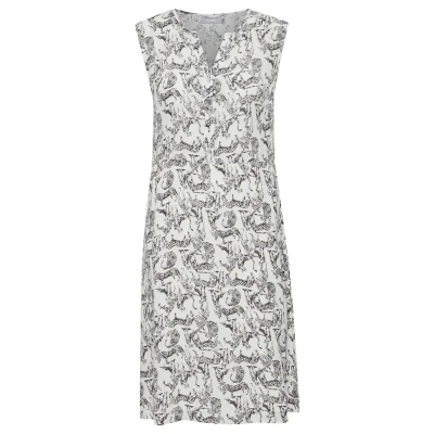 Afbeelding van Fransa Fralcrinkle 3 Dress Jurk, Dames, Maat: Large, Birch mix