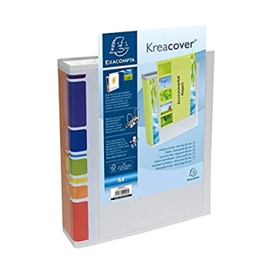 Afbeelding van Classeur a levier dos 70mm remborde 2 pochettes exterieures a4