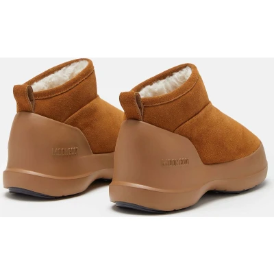 Afbeelding van Moon Boot LUNA LOW Unisex Korte laarzen, Maat: 37, Cognac Veloursleer