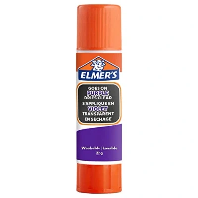 Afbeelding van Elmer&#039;s Verdwijnende Lijmstick Van 22 G, Op Blister, Paars Lijm