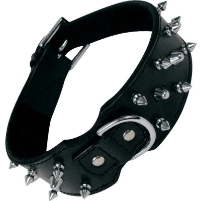Afbeelding van Dog collar Gloria Black Spikes (65 cm)