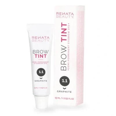 Afbeelding van Renata Beauty Wenkbrauwverf Premium Wenkbrauw Verf 15 ml Aanpasbare, Langdurige Eyebrow Tint met 4 weken resultaat Veilige en Milde Beschikbare Kleuren [Grafiet]