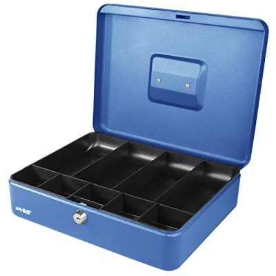 Afbeelding van HMF 10019 05 geldkist, munt, 30 x 24 9 cm, kleur, blauw