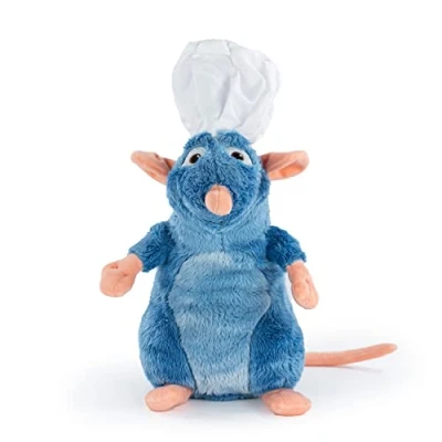 Afbeelding van Ratatouille Remy pluche dier met koksmuts, 33 cm, superzachte kwaliteit