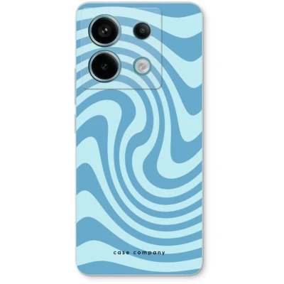 Afbeelding van Case Company® hoesje geschikt voor Xiaomi Redmi Note 13 Pro 5G Swirl Blauw Soft Cover Telefoonhoesje Bescherming aan alle Kanten en Schermrand