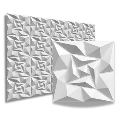 Afbeelding van 3D panelen, pvc kunststof wandpanelen, gaming, kamer, plafond, look, kwarts, pvc, platen, 8 stuks