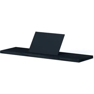 Afbeelding van Looox wooden bath shelf 69 cm eiken black mat zwart wbshelfbl69mz