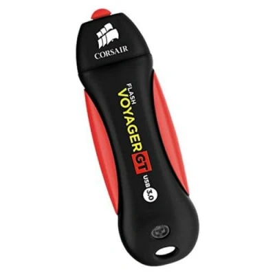 Afbeelding van Corsair Flash Voyager GT (512 GB, USB A, 3.0), stick, Zwart, Rood