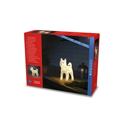 Afbeelding van Konstsmide Husky 6244 103 Led acryl Husky, 88 warmwitte diodes, 24 V, buiten (IP44), witte kabel