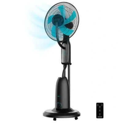 Afbeelding van Cecotec Waterverstuivende Ventilator met Afstandsbediening EnergySilence 490 Freshessence. 90W, Diameter 16&quot;, 5 Bladen, 2,8L Tank, Timer 7,5 uur, LED indicator en Oscillatie
