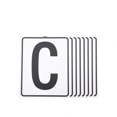 Afbeelding van Premiere Manegeletters 20x25cm Wit H E K M B F A C