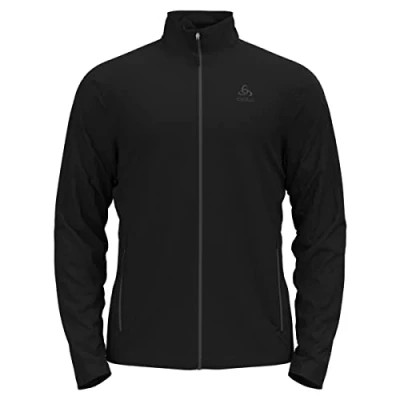 Afbeelding van Longsleeve Odlo Men Mid Layer Full Zip Berra Black S