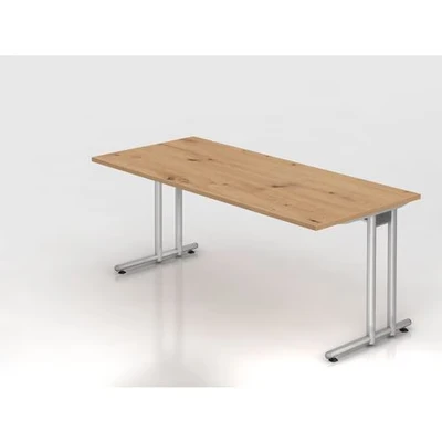 Afbeelding van NANO 19 S Bureau 180 x 80 Essen Eik/Zilver