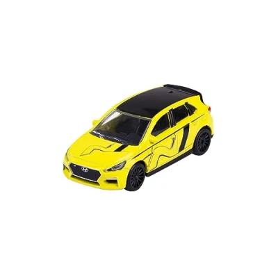 Afbeelding van Majorette Racing Cars Hyundai i30N speelgoedauto, zeer gedetailleerd, schaal 1:64 (7,5 cm), met verzamelkaart, modelauto voor kinderen vanaf 3 jaar